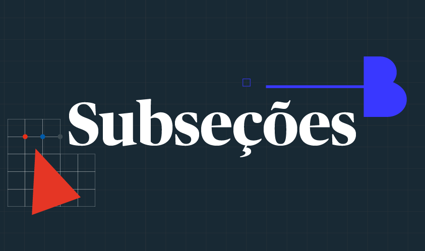 Botão para acessar Subseções